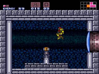 Screenshot Thumbnail / Media File 1 for Super Metroid (Japan, USA) (En,Ja) [Hack by Banana Oyaji v1.06] (~Metroid Legacy)